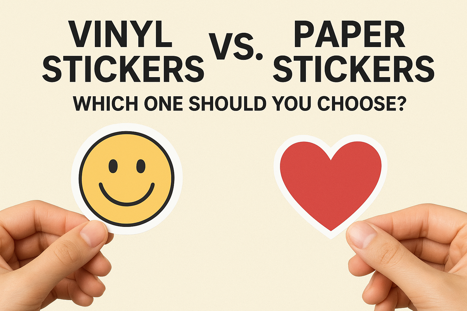 Vinyl Stickers vs. Paper Stickers